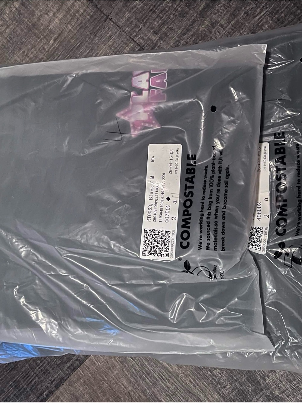 Black PLAYFAME casino branded Tee Still in Packaging